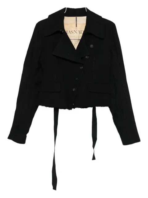 Masnada strap-detail cropped blazer