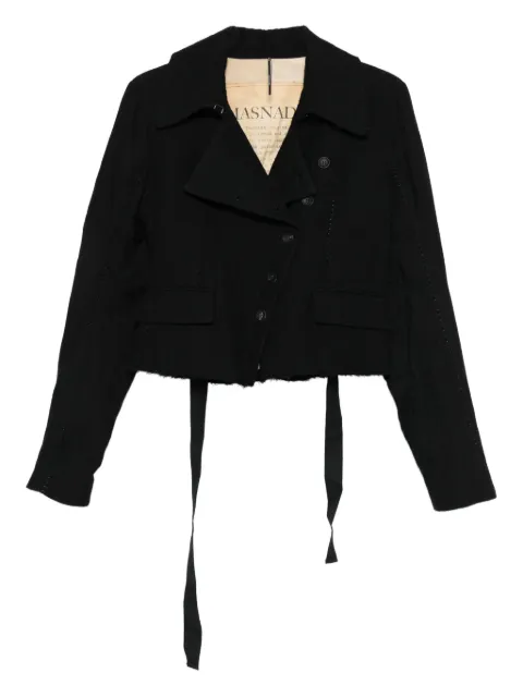 Masnada blazer corto con detalle de correa