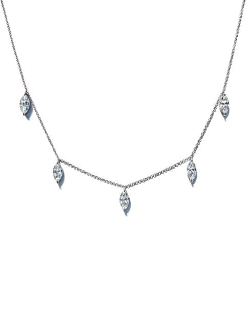 LOEV  14K recycled white gold diamond necklace