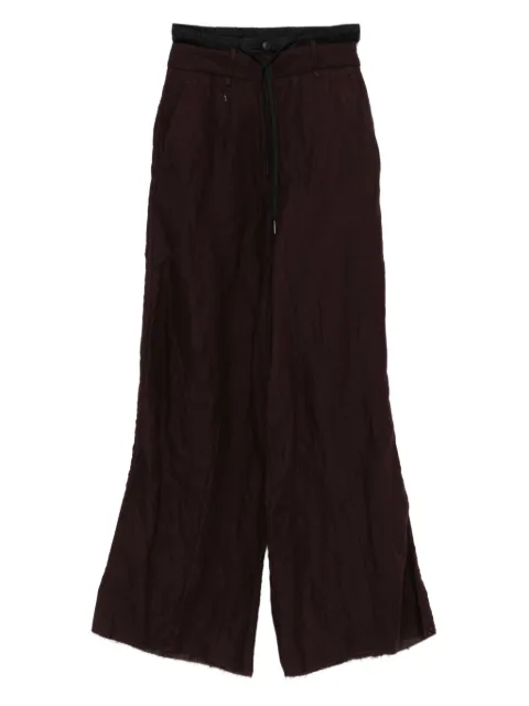 Masnada layered drawstring trousers