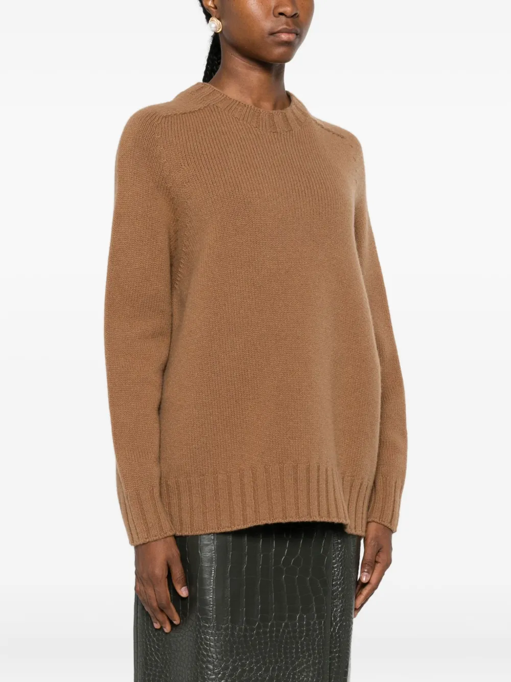 The M Leti Jumper In Brown