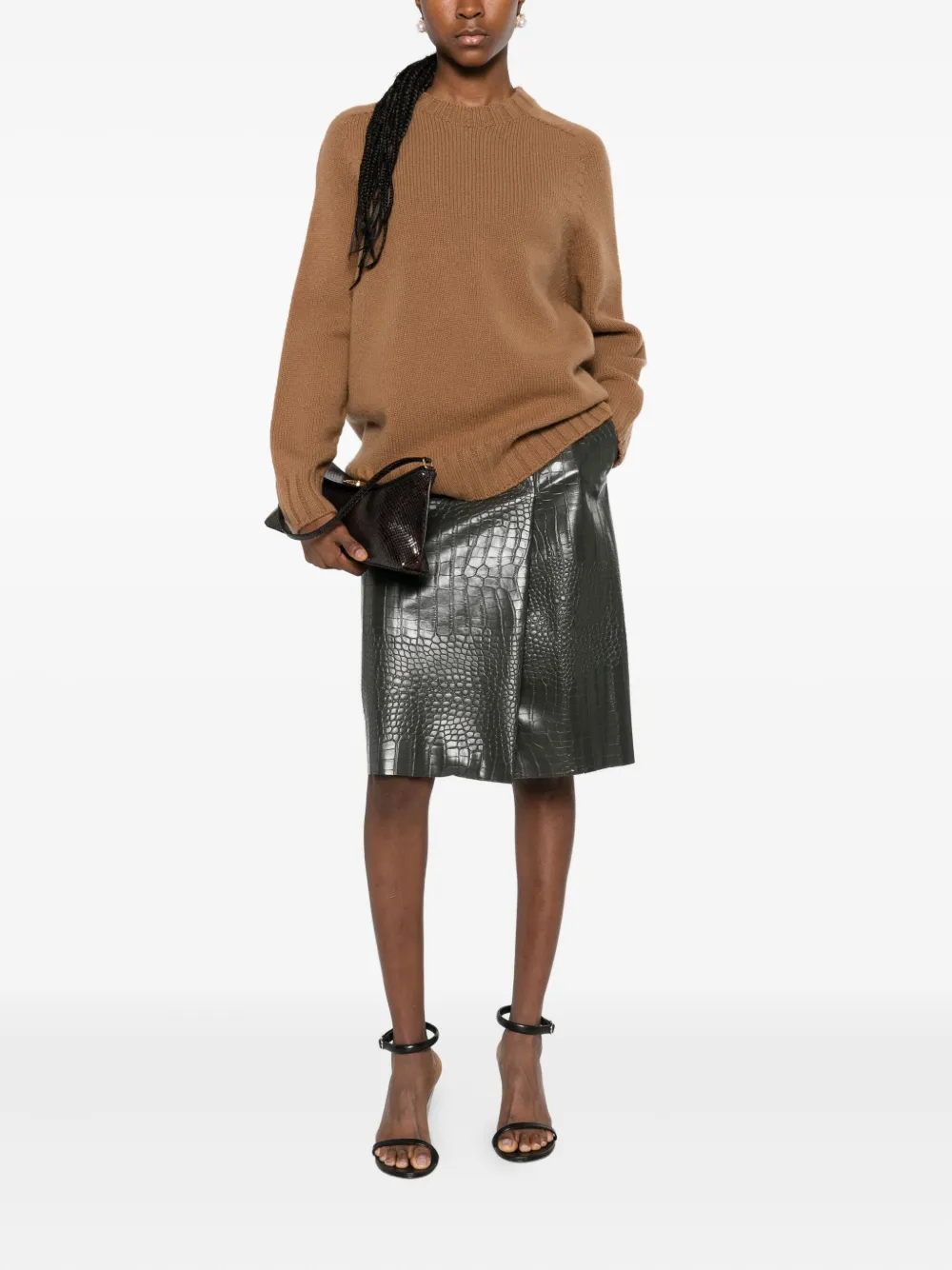 The M Leti Jumper In Brown