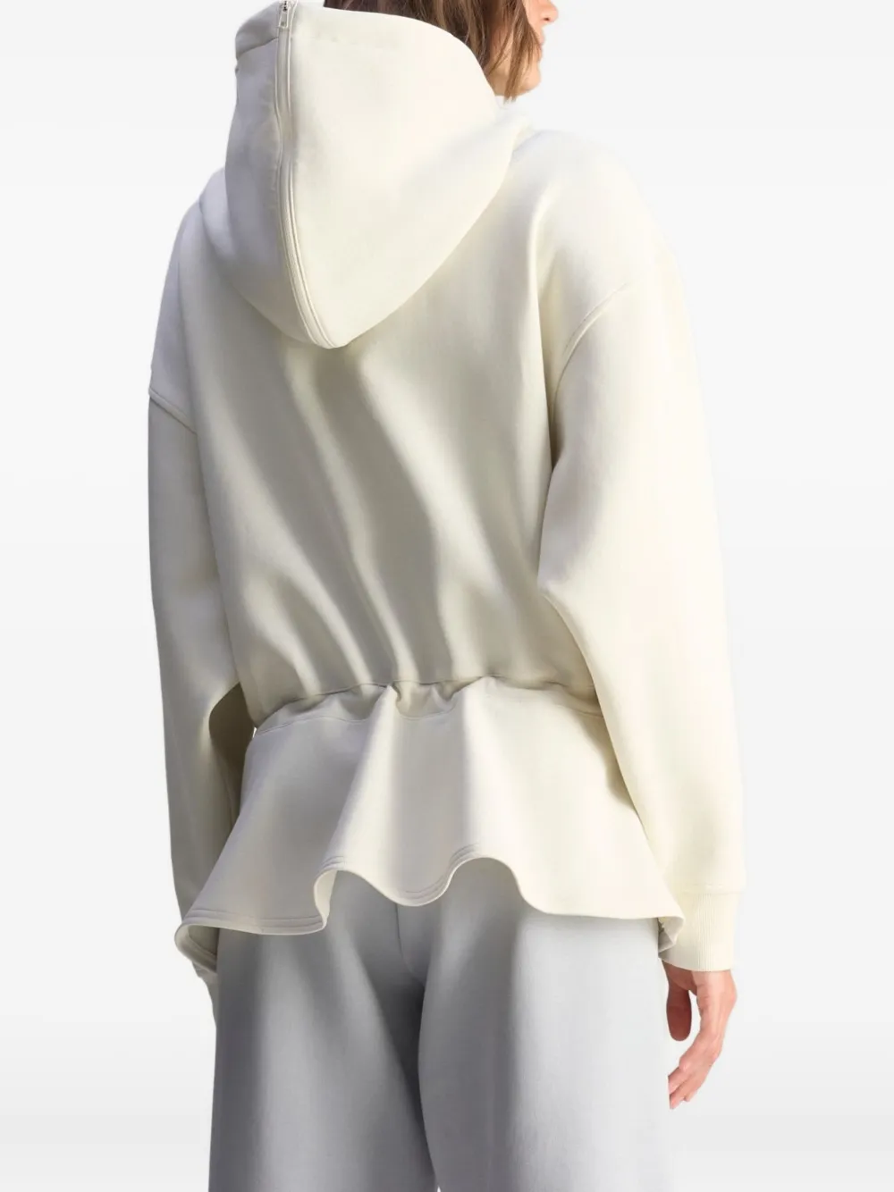Adidas By Stella Mccartney Asmc Peplum Hoodie In Multi