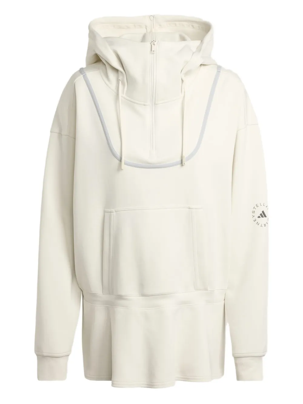 Adidas By Stella Mccartney Asmc Peplum Hoodie In Multi