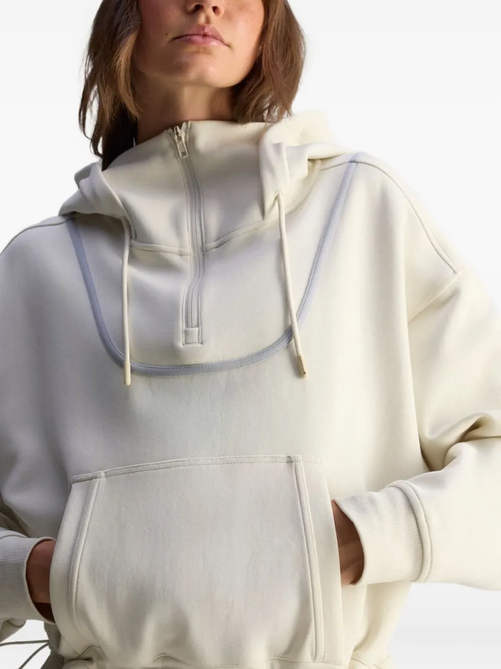 Adidas By Stella Mccartney Asmc Peplum Hoodie In Multi