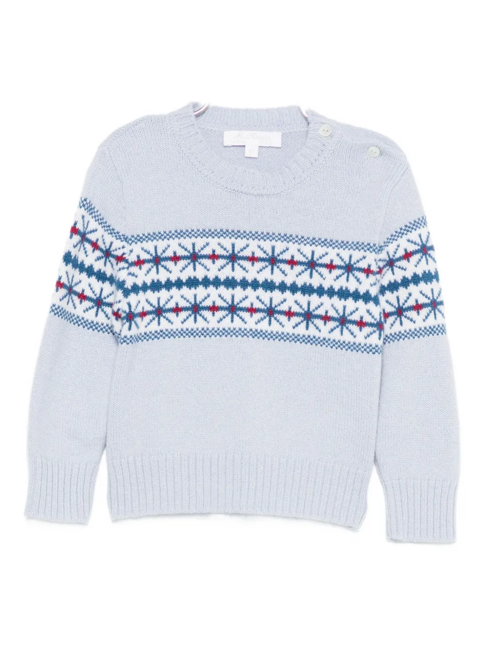 Mariella Ferrari intarsia-knit sweater | Blue | Image 1