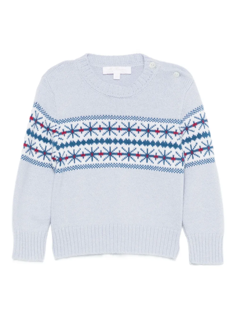 Mariella Ferrari intarsia-knit sweater - Blu