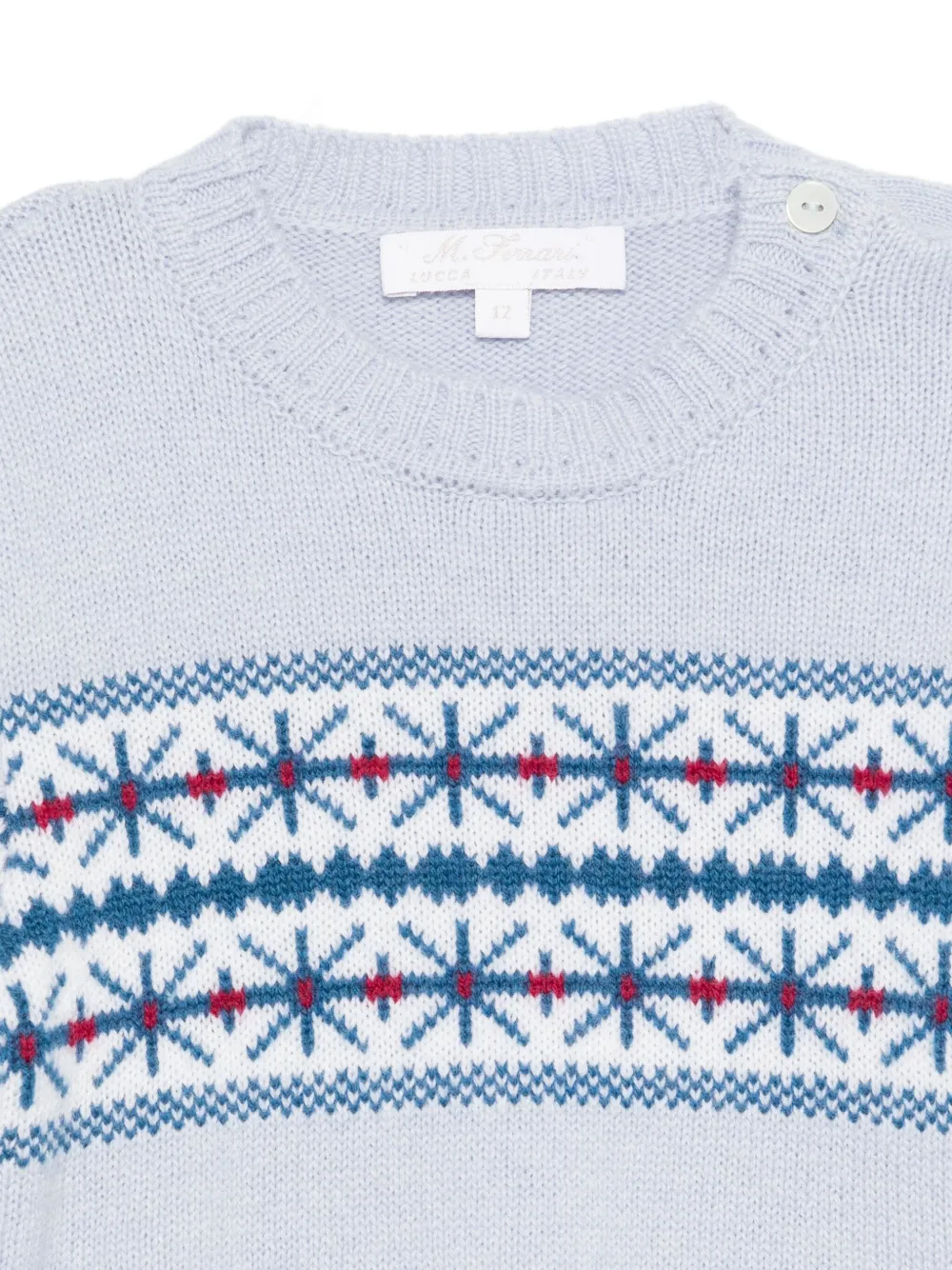 Mariella Ferrari Intarsia trui Blauw