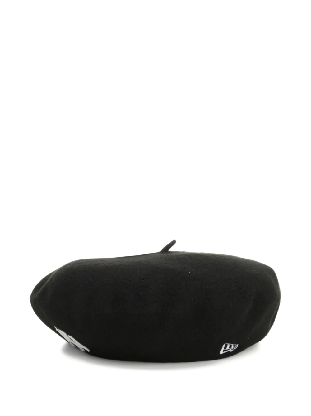 New Era Logo-embroidered Beret In Black