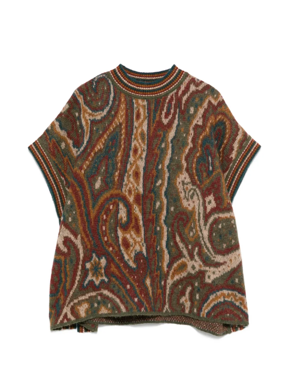 ETRO KIDS paisley-pattern sweater - Marrone