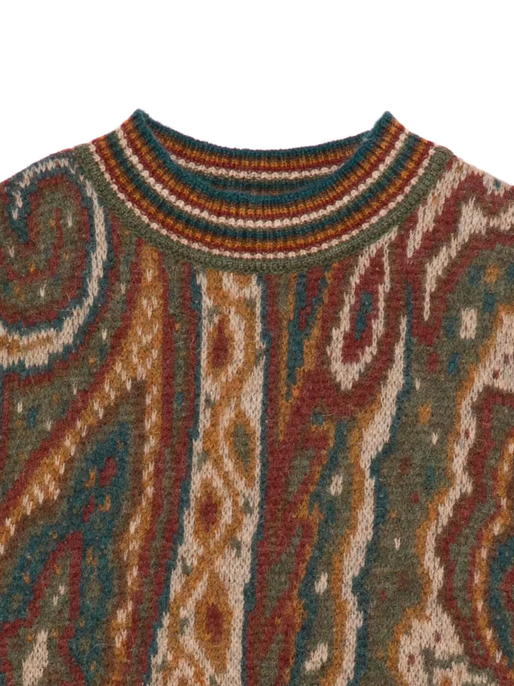 ETRO KIDS Trui met paisley-print Bruin