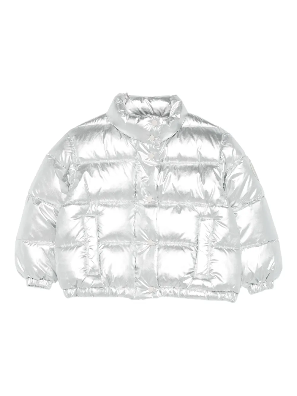 Save The Duck Kids metallic-finish quilted jacket | Silver | Image 1