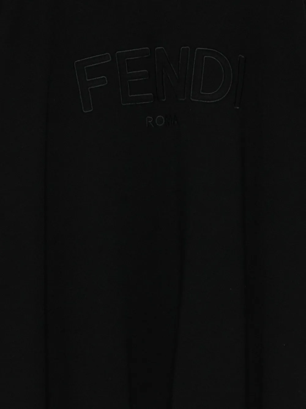 Fendi Kids Poncho met capuchon en FF-patroon Zwart