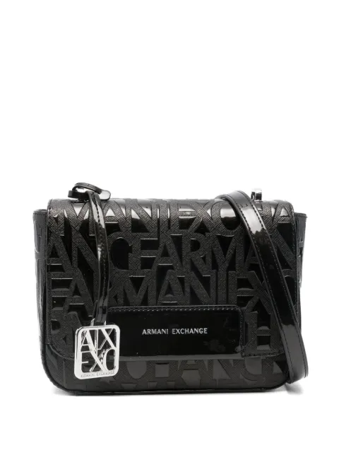 Armani Exchange logo-embossed satchel bag