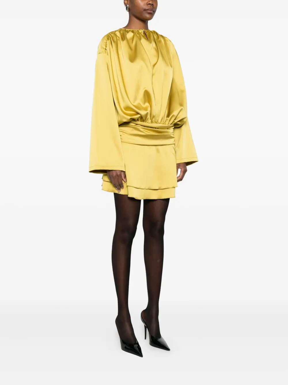 The M Uliva Mini Dress In Orange
