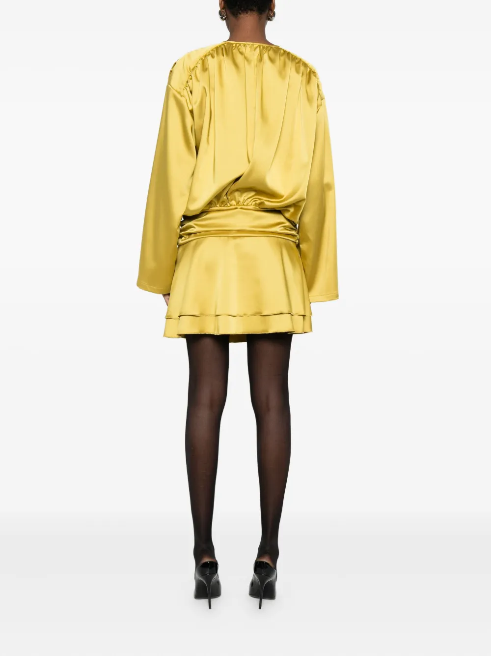 The M Uliva Mini Dress In Orange