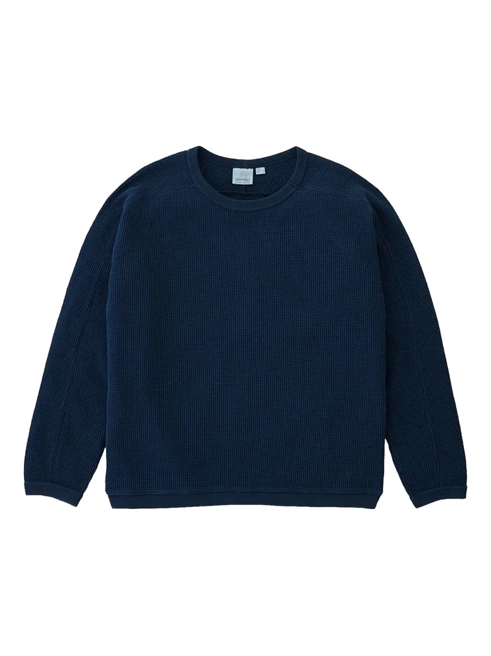 Gramicci waffle crew-neck sweater | Blue | Image 1