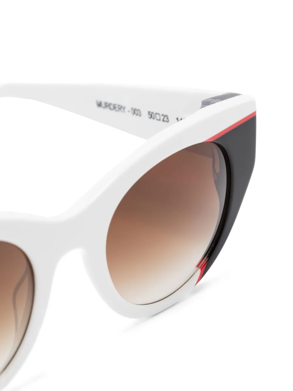 Thierry Lasry Murdery zonnebril met cat-eye montuur Wit