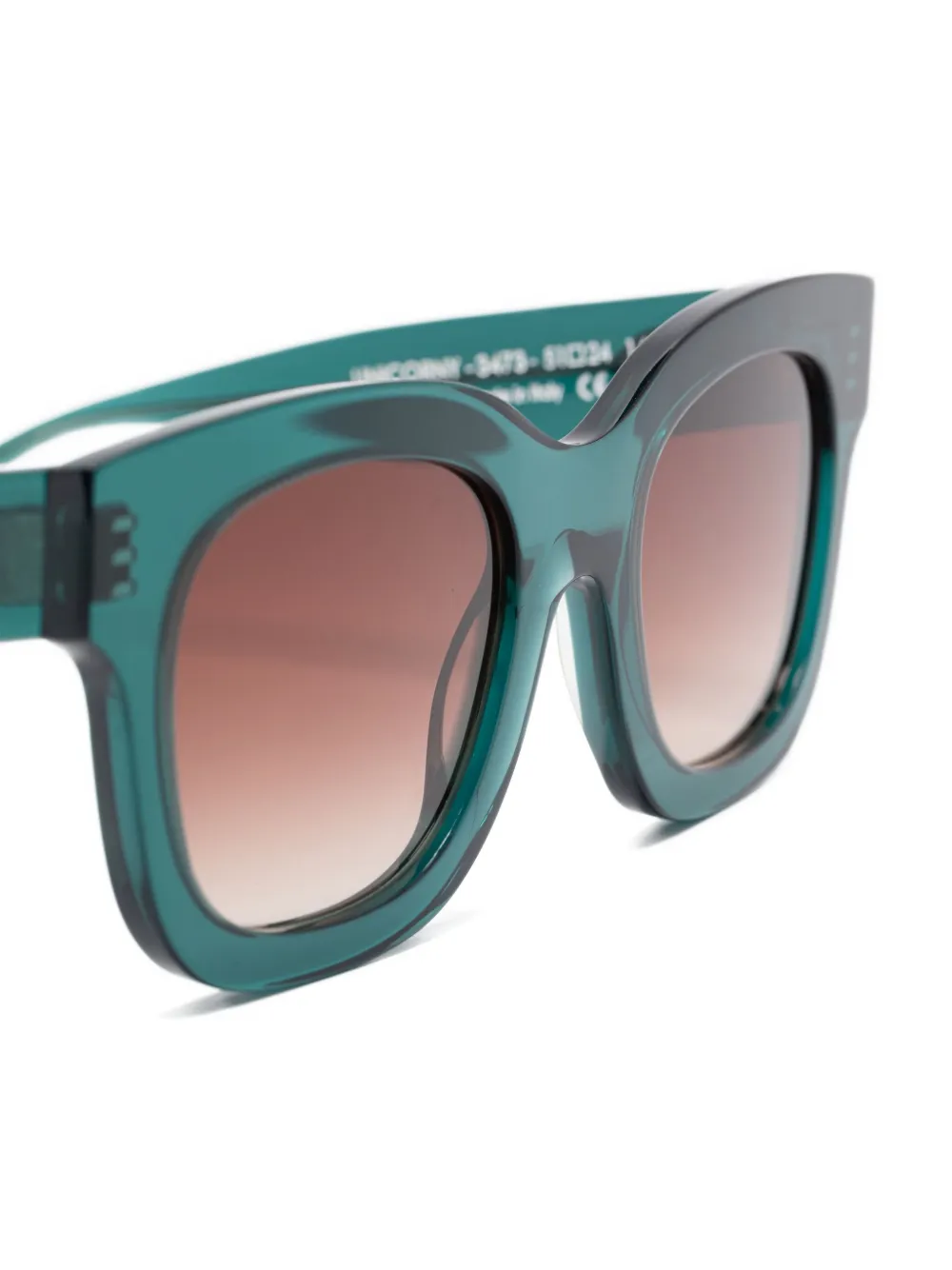 Thierry Lasry Unicorny zonnebril met vierkant montuur Groen