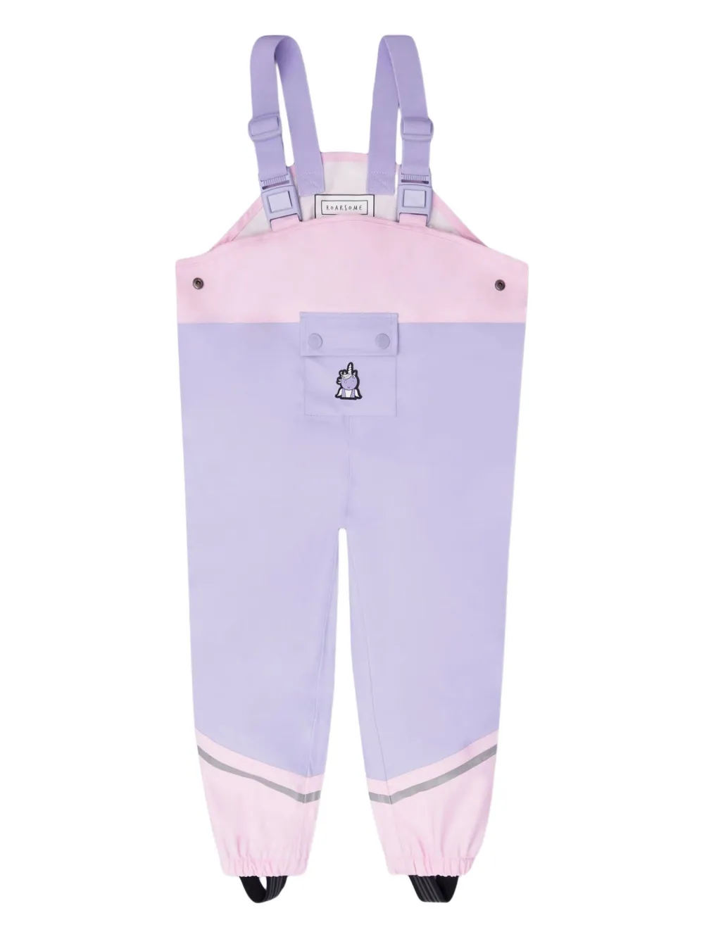 Roarsome unicorn waterproof trousers | Purple | Image 1