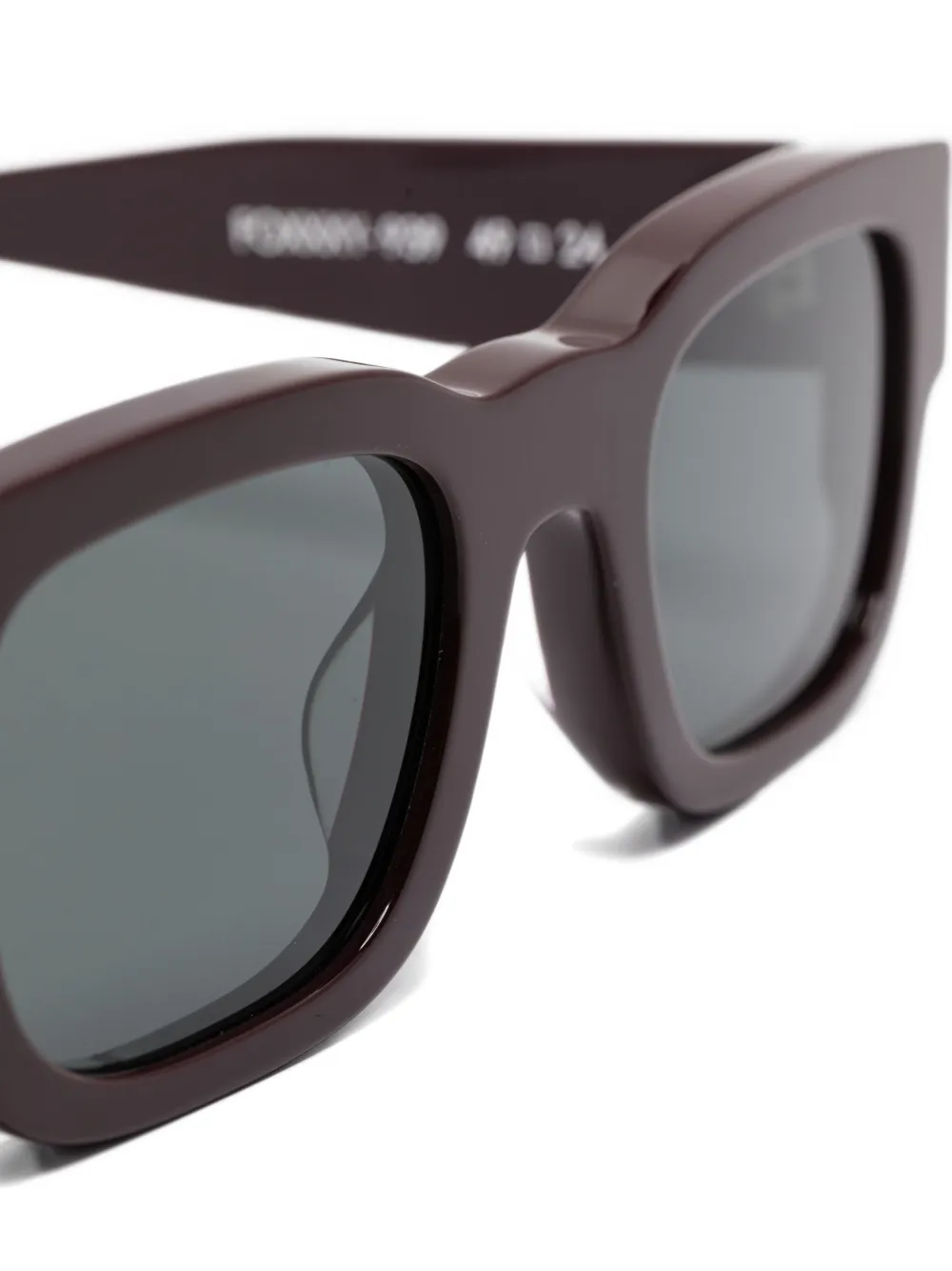 Thierry Lasry Foxxy zonnebril met rechthoekig montuur Zwart