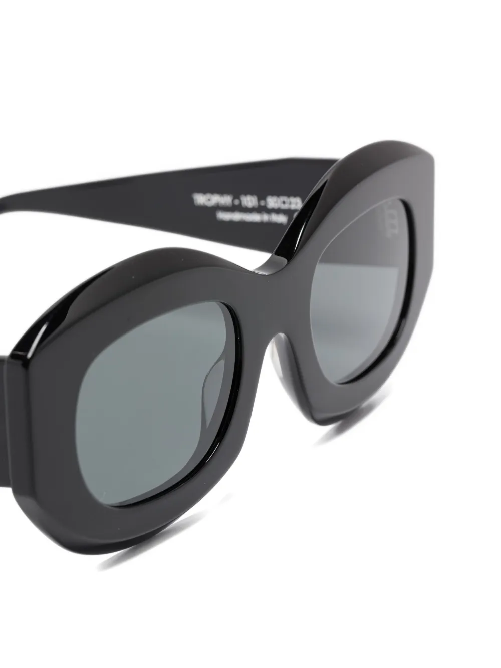 Thierry Lasry Trophy zonnebril met ovalen montuur 101 BLACK