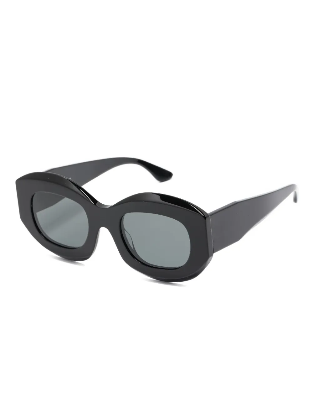 Thierry Lasry Trophy oval-frame sunglasses - 101 BLACK