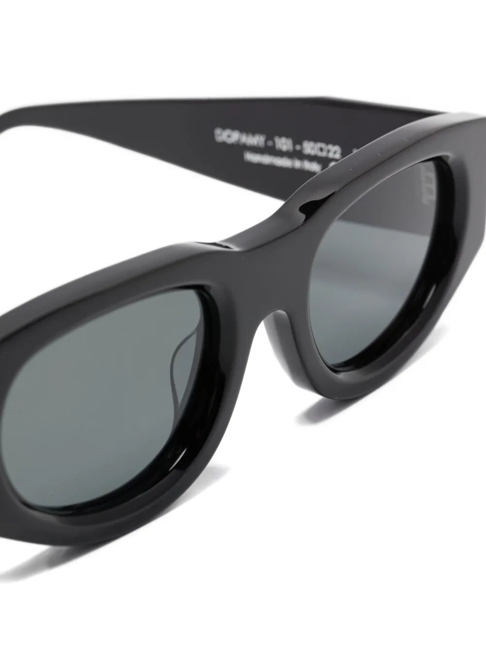 Thierry Lasry Dopamy zonnebril met geometrisch montuur 101 BLACK