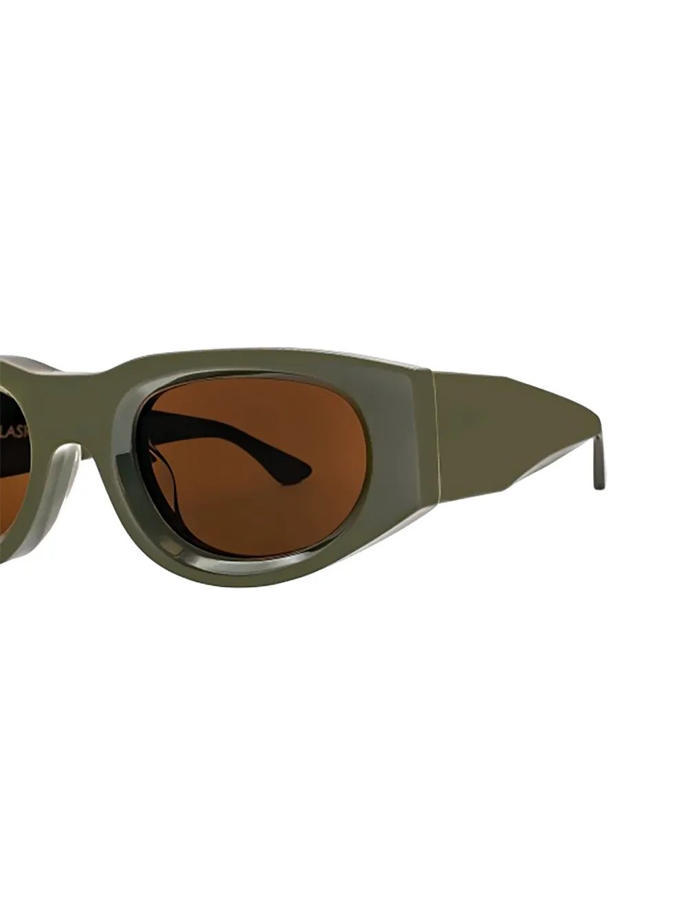 Thierry Lasry Dopamy zonnebril met geometrisch montuur Groen