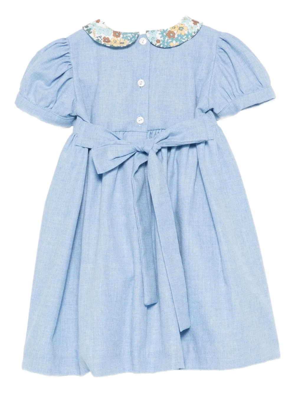 Mariella Ferrari floral-embroidered dress - Blauw