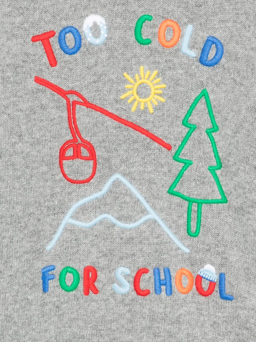 Mc2 Saint Barth Too Cold For School Sweater In Gray