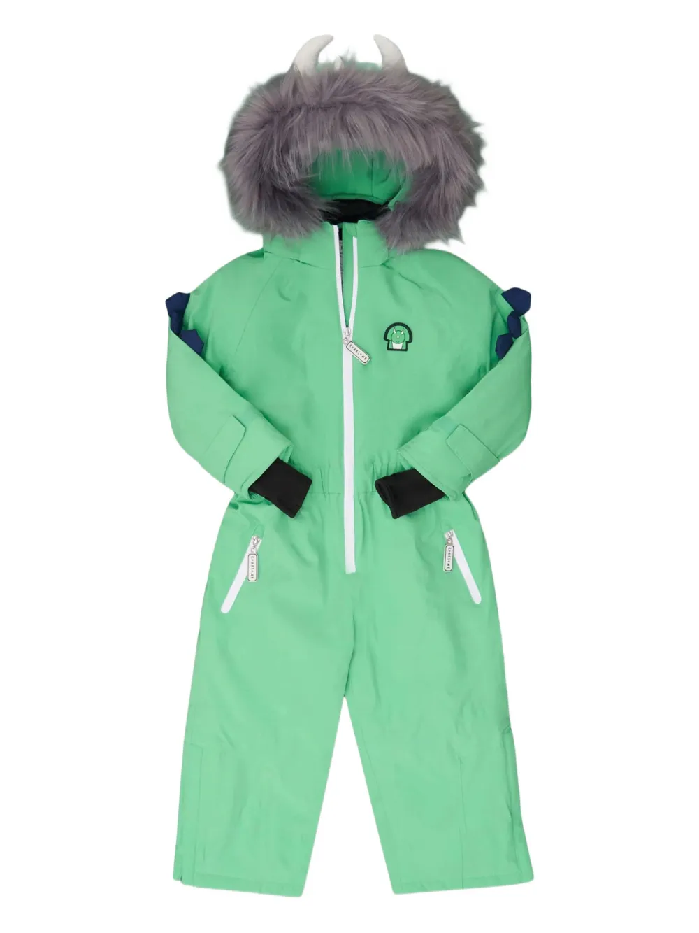 Roarsome Spike dinosaur snowsuit | Green | Image 1