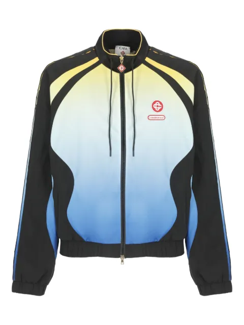 Casablanca logo-appliquéd mesh jacket