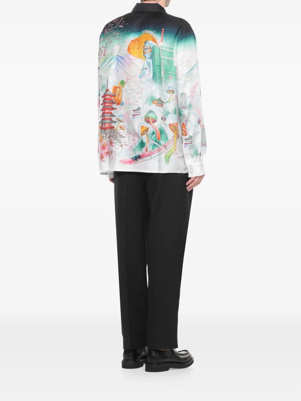 Casablanca Overhemd met print Wit