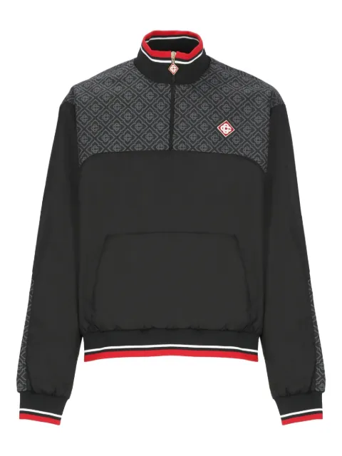 Casablanca monogram half-zip sweater