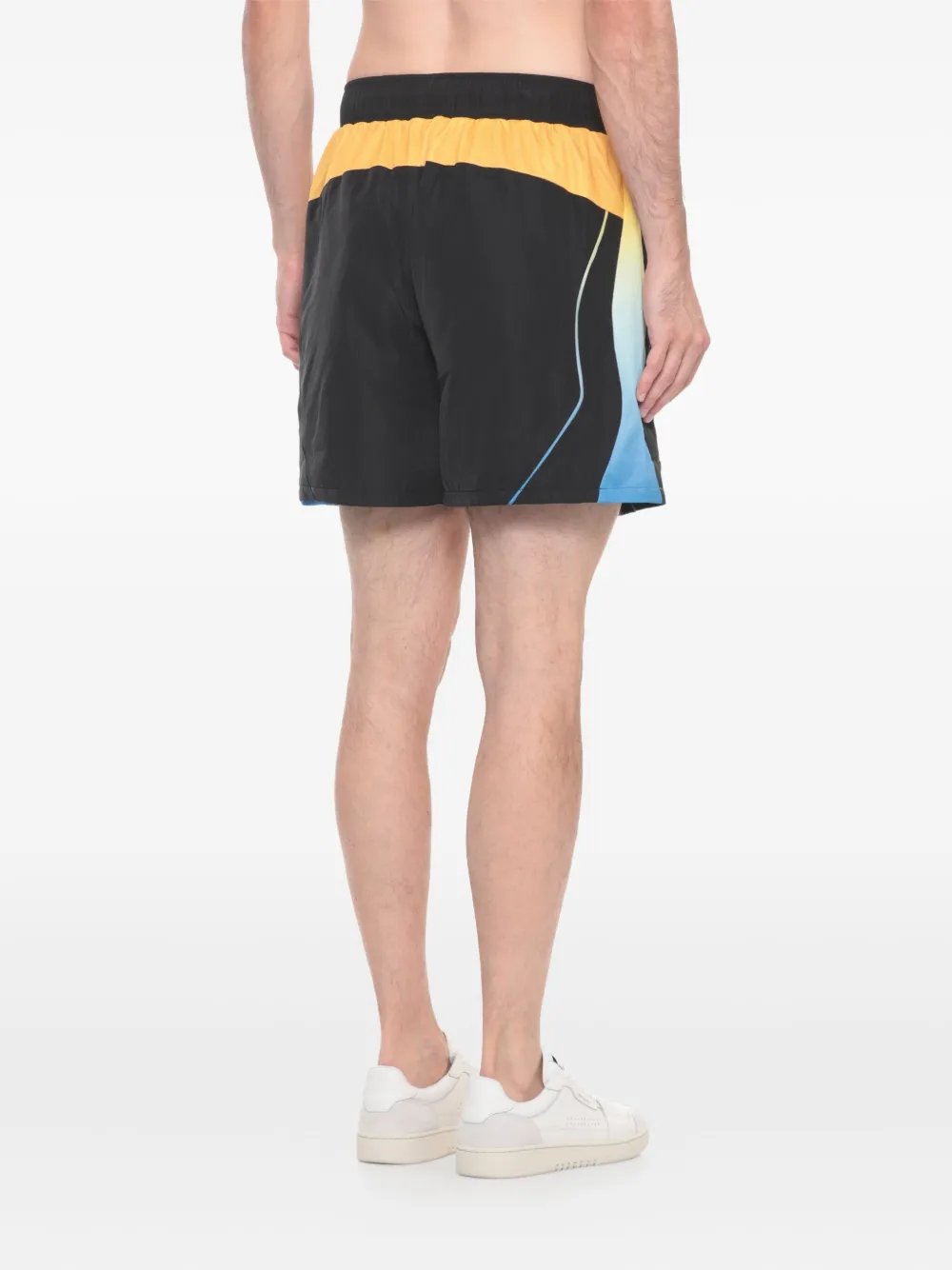 Casablanca Shorts met mesh vlak Zwart