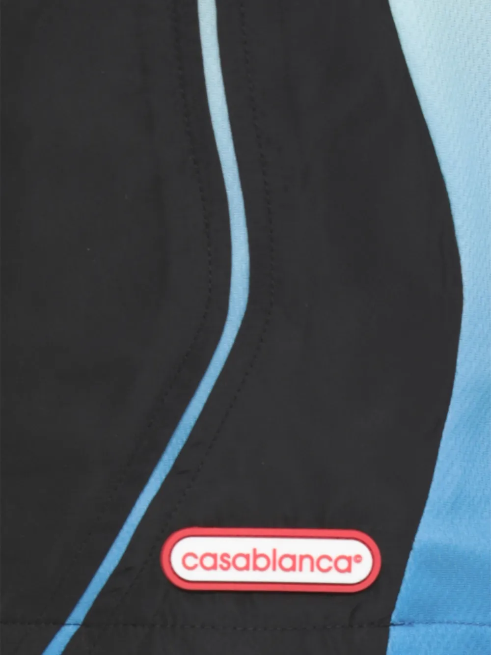 Casablanca Shorts met mesh vlak Zwart