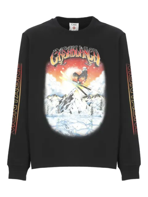 Casablanca playera estampada manga larga
