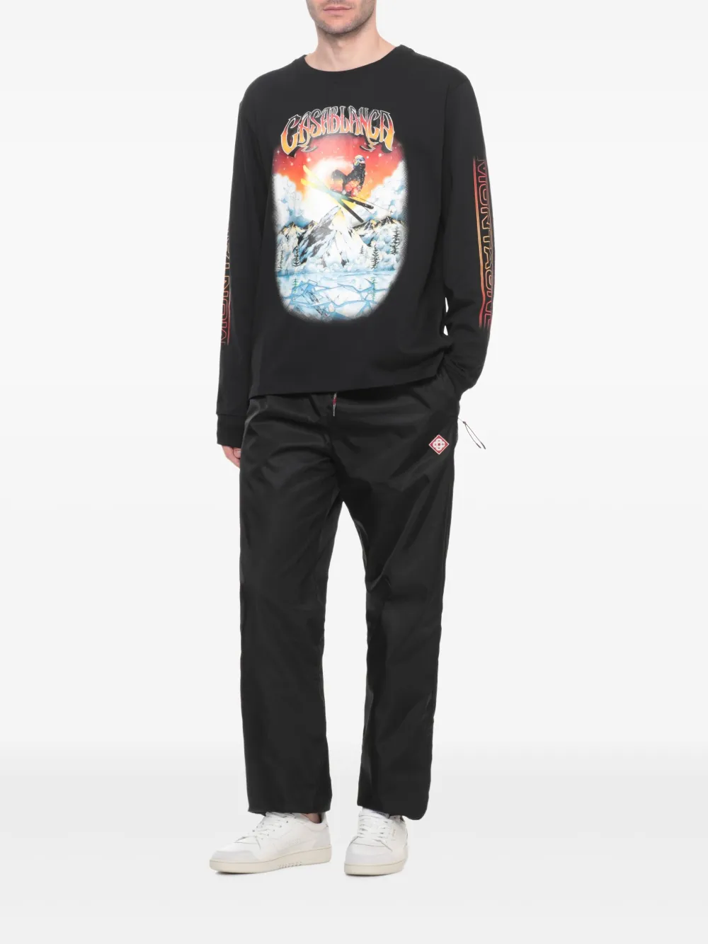 Casablanca T-shirt met print Zwart