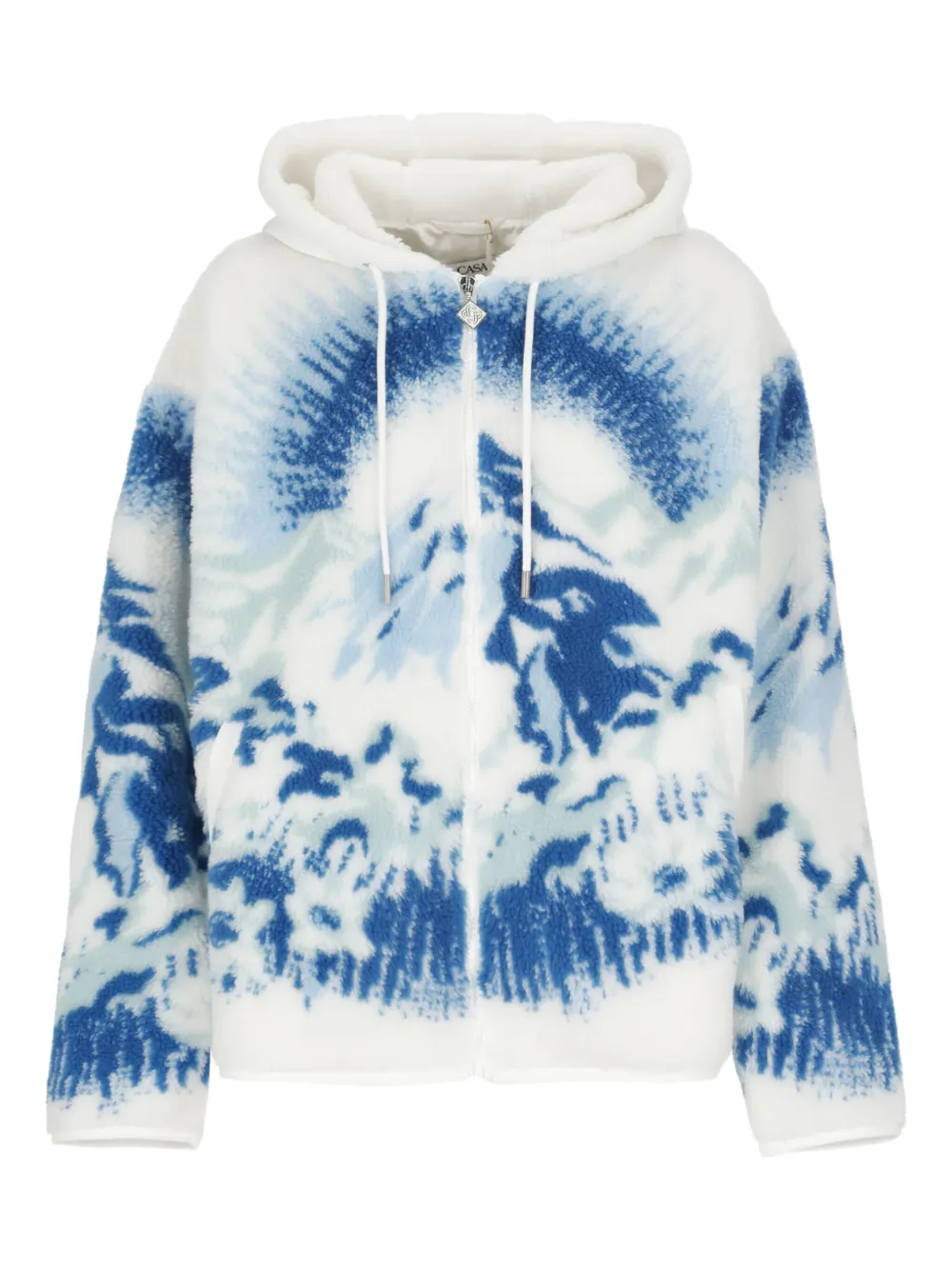 Casablanca graphic-print hoodie | White | Image 1
