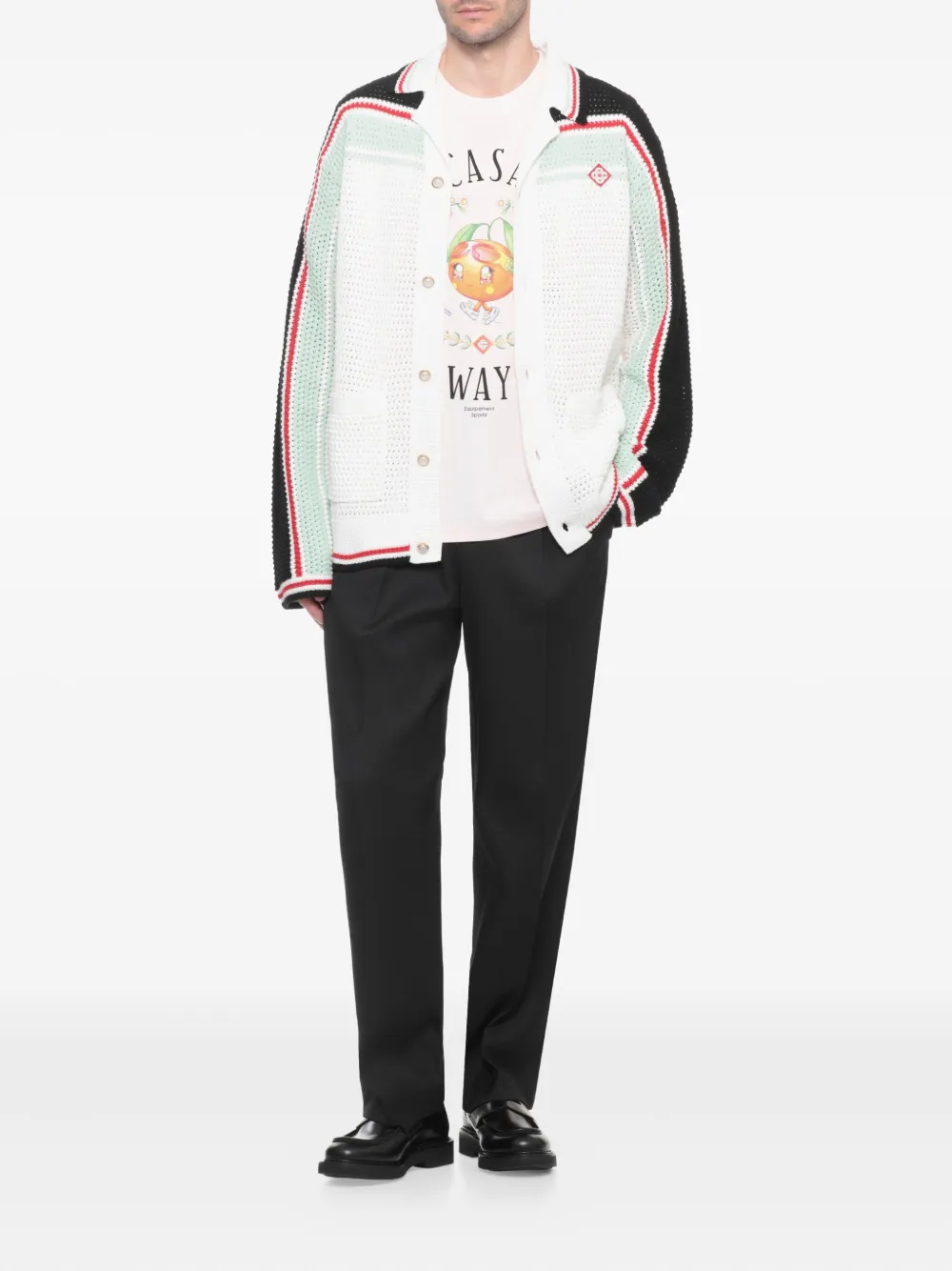 Casablanca graphic-print crew-neck T-shirt - Roze