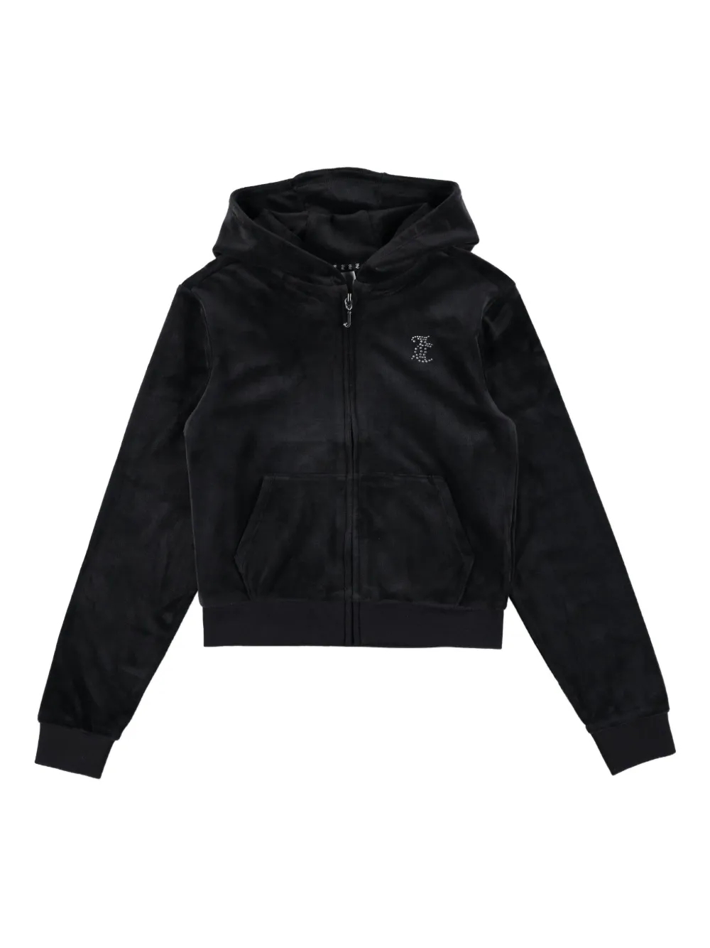 Juicy Couture Kids embellished zipped hoodie - Black
