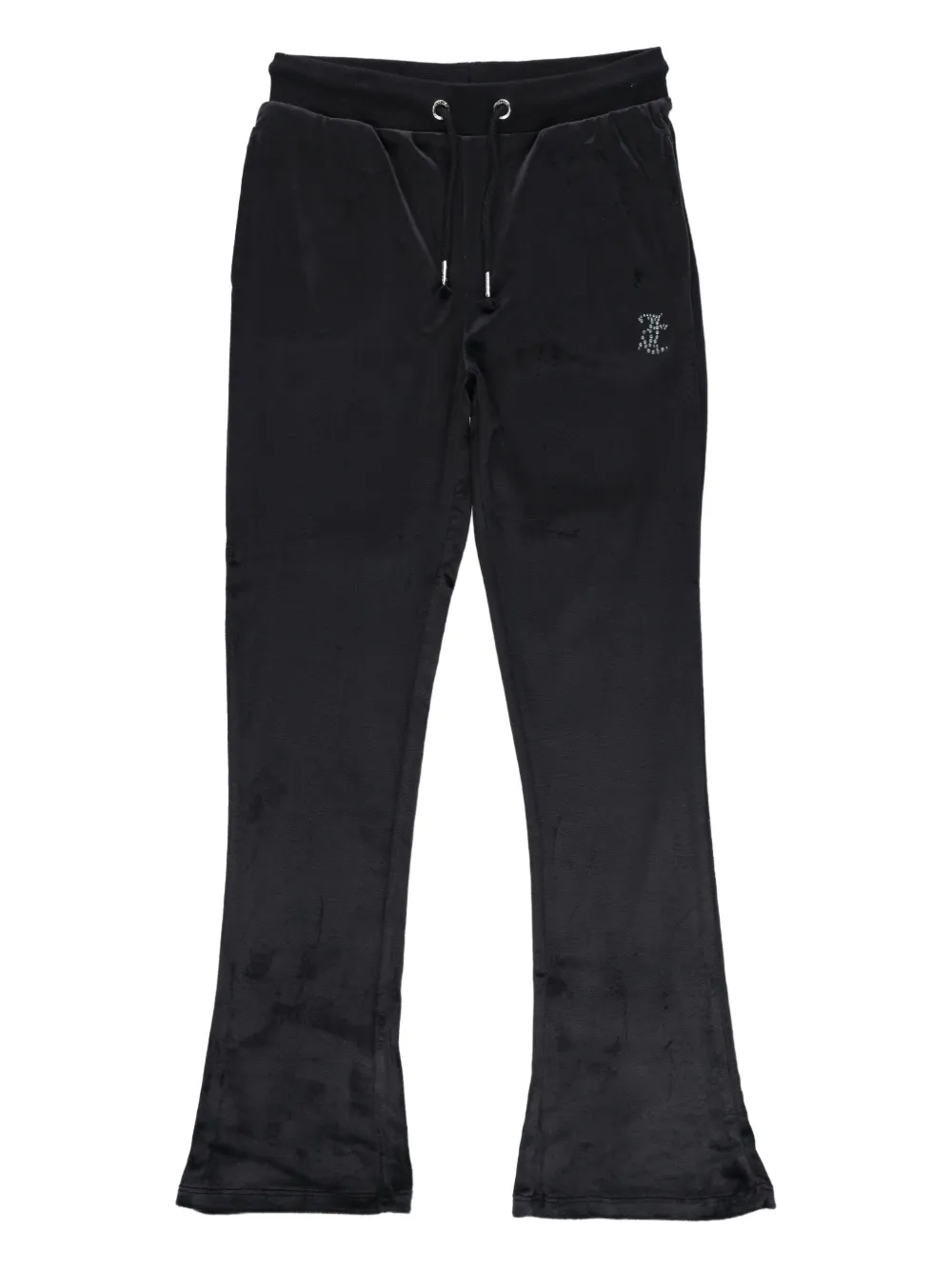 Juicy Couture Drawstring Embellished Tracksuit Bottoms In Black