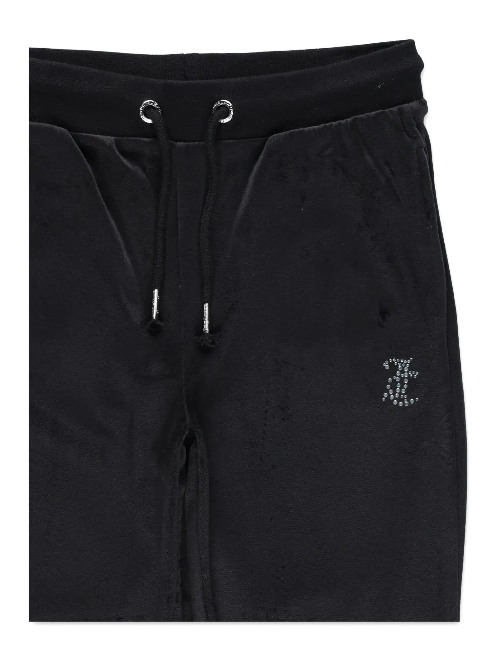Juicy Couture Drawstring Embellished Tracksuit Bottoms In Black