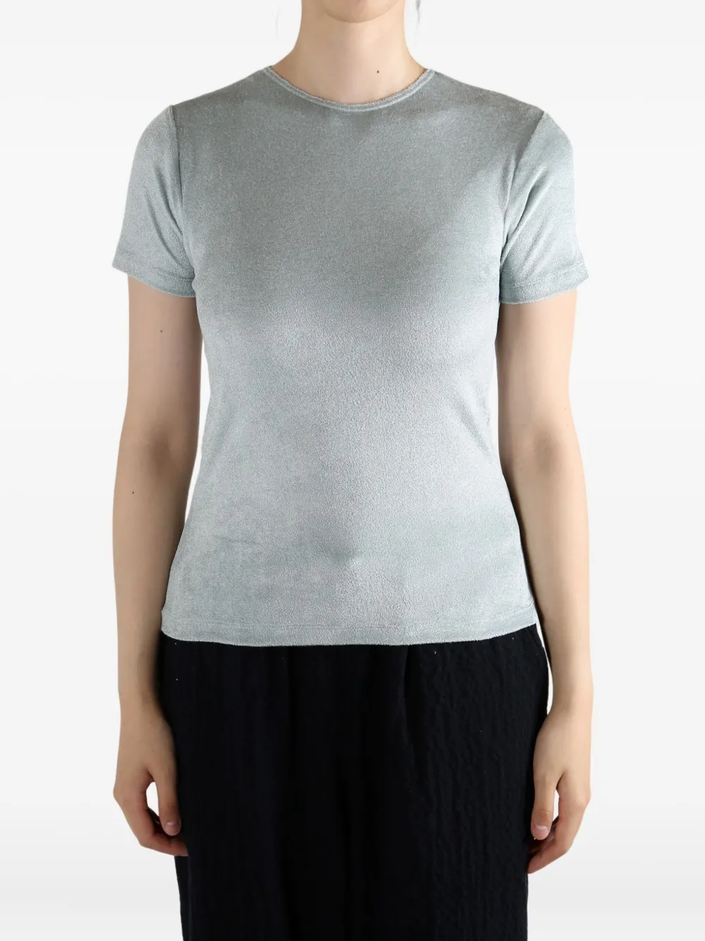 Baserange Crew Neck Short-sleeved T-shirt In Gray