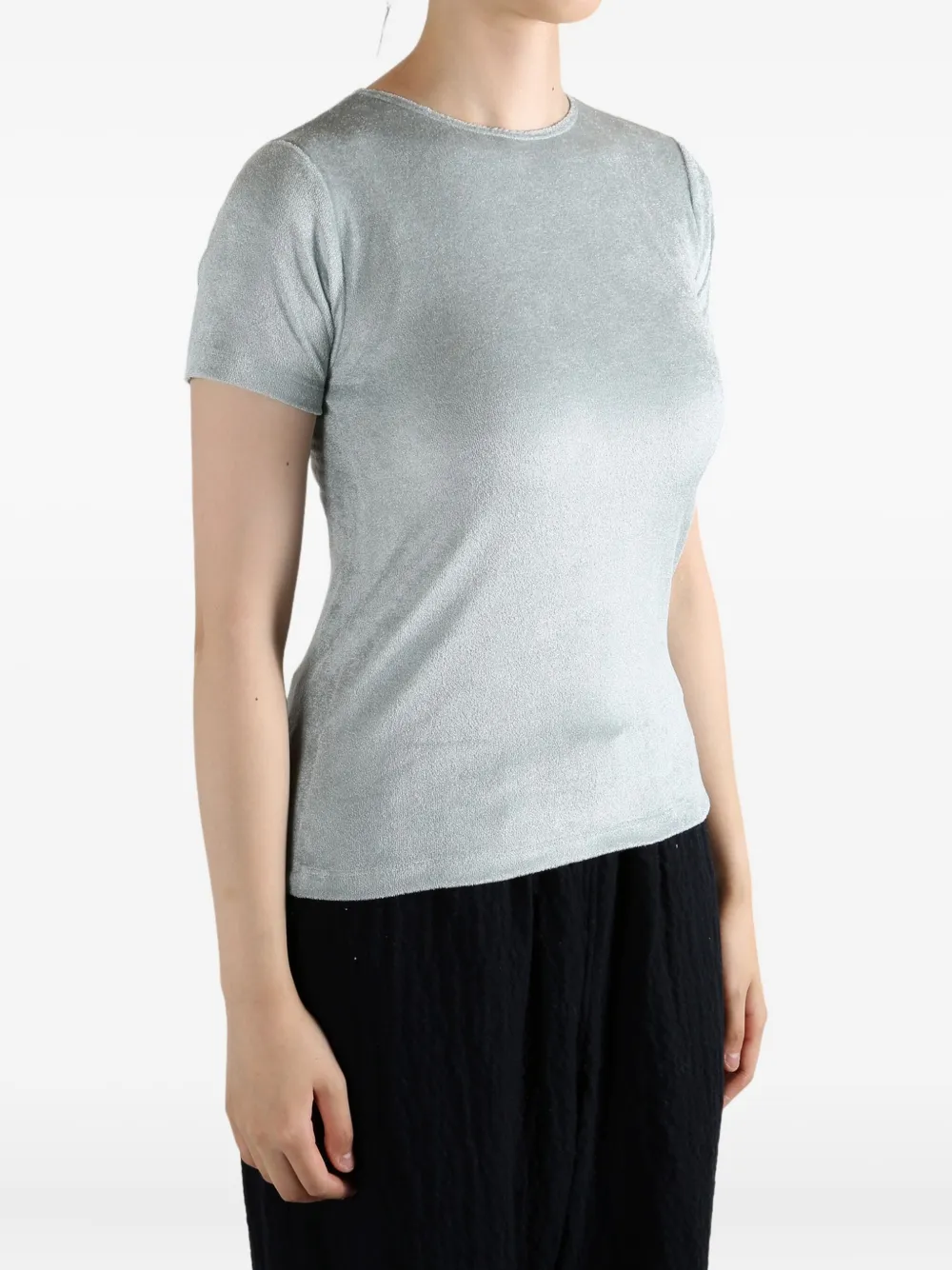 Baserange Crew Neck Short-sleeved T-shirt In Gray