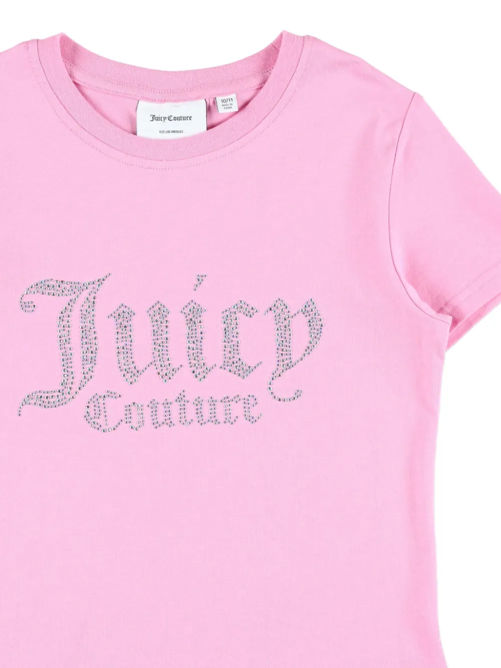 Juicy Couture Kids Verfraaid T-shirt Roze