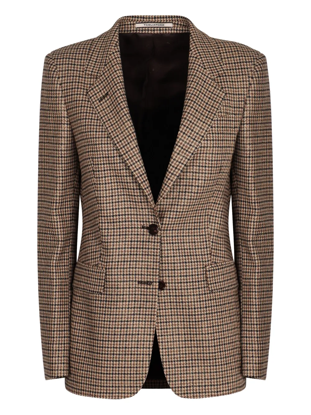 Tagliatore Two-button Single-breasted Jacket In Brown