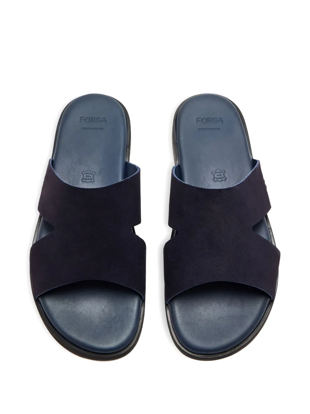 Forsa Criss-cross Cedric Slides In Blue