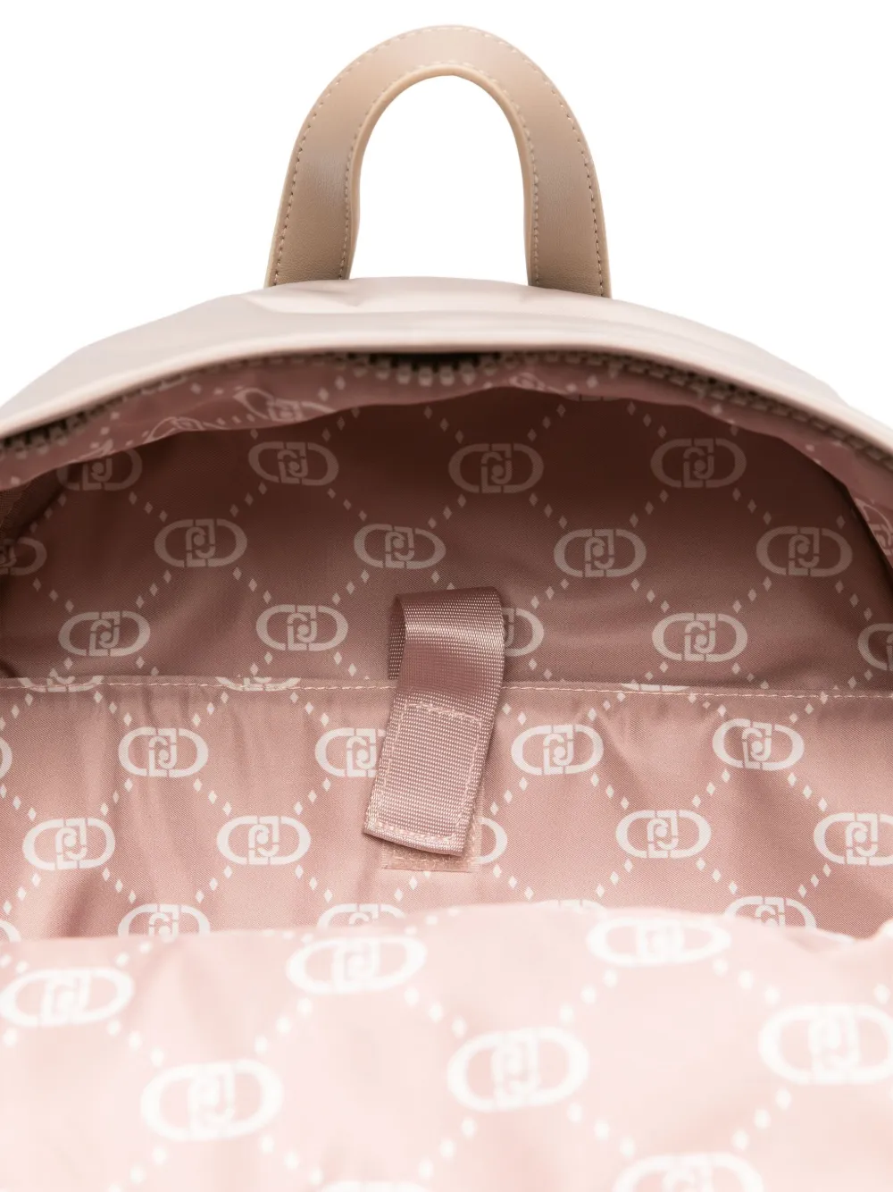 LIU JO Rugzak met logoplakkaat Beige